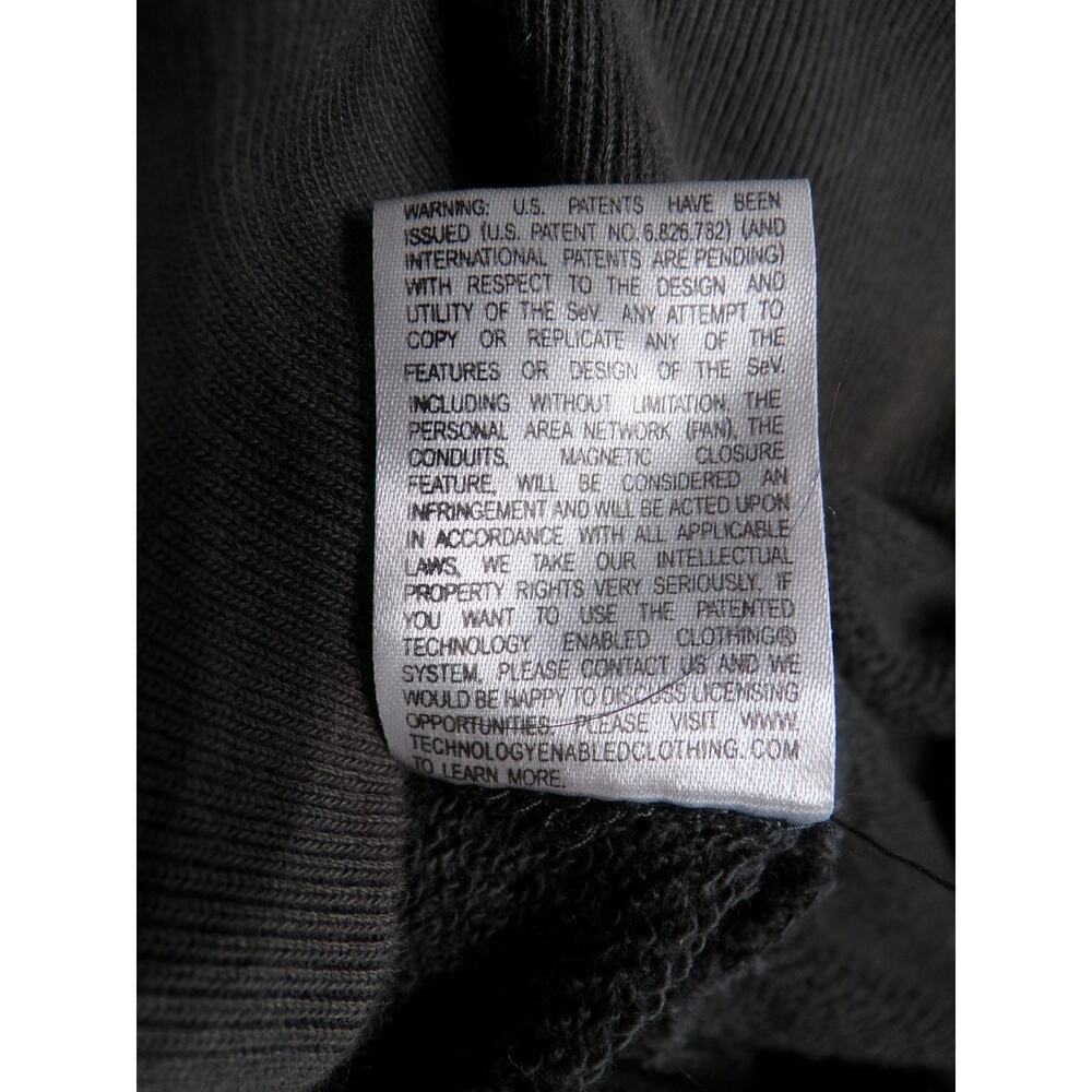 SCOTTeVEST‎ Zip Hoodie Sweatshirt M Dk Gray Burgundy Ultimate tec Get Wired Y2k - Picture 7 of 10